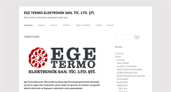 Desktop Screenshot of egeelektronik.com.tr