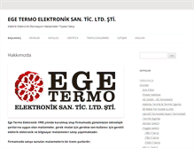 Tablet Screenshot of egeelektronik.com.tr